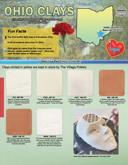 Laguna Clays Ohio Stock Catalog Cover Image